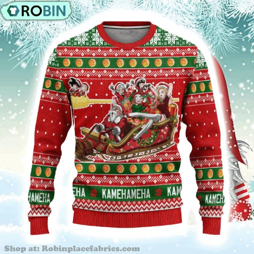 Dragon Ball Anime Christmas 14 Christmas Ugly Sweater Dragon Ball Anime Gift Fan Christmas Ugly Sweater