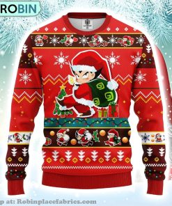 Dragon Ball Anime Merry Xmas Santa Son Goku Ugly Christmas Sweater