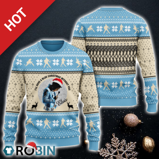 Elvi’s Ugly Blue Christmas For Men And Women Gift