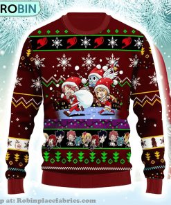 Fairy Tail Anime Chibi Christmas 16 Fairy Tail Anime Gift Fan Christmas Ugly Sweater