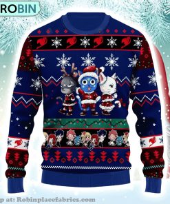 Fairy Tail Anime Christmas 5 Fairy Tail Anime Gift Fan Christmas Ugly Sweater