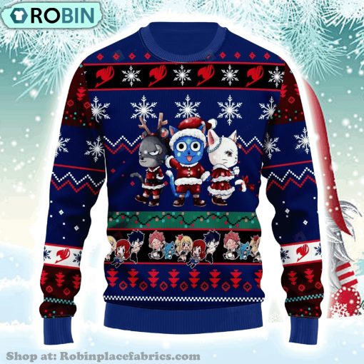 Fairy Tail Anime Christmas 5 Fairy Tail Anime Gift Fan Christmas Ugly Sweater