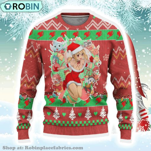 Fairy Tail Anime Christmas 7 Fairy Tail Anime Gift Fan Christmas Ugly Sweater