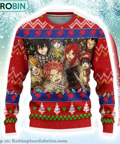 Fairy Tail Anime Christmas 8 Fairy Tail Anime Gift Fan Christmas Ugly Sweater