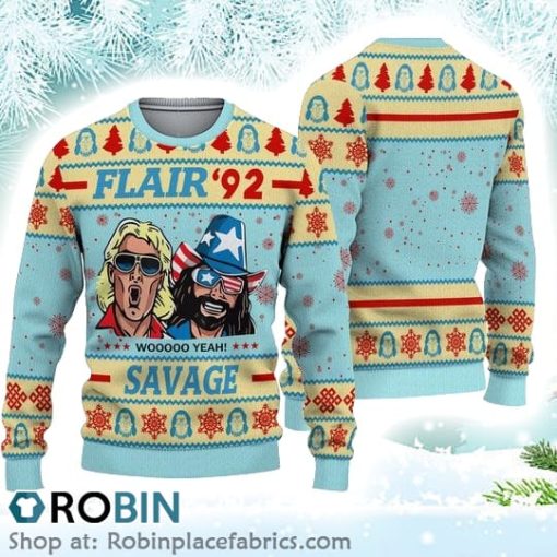Flair 92 Savage Christmas Ugly Sweater 3D Printed
