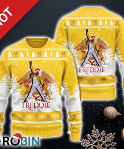 Freddie Mercury Ugly Sweater Yellow Version1 Christmas For Men And Women Gift