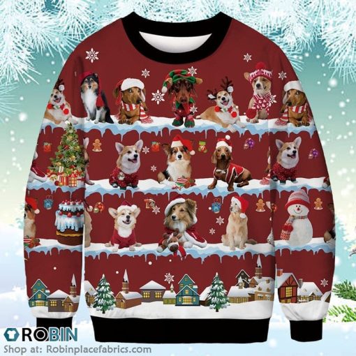 Funny Dogs Merry Christmas Sweatshirt