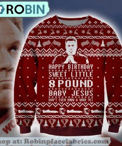 Funny Happy Birthday Jesus Ugly Christmas Sweater
