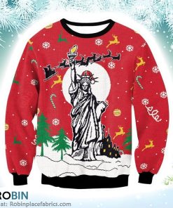 Funny Liberties Merry Christmas Ugly Sweater 3D Printed