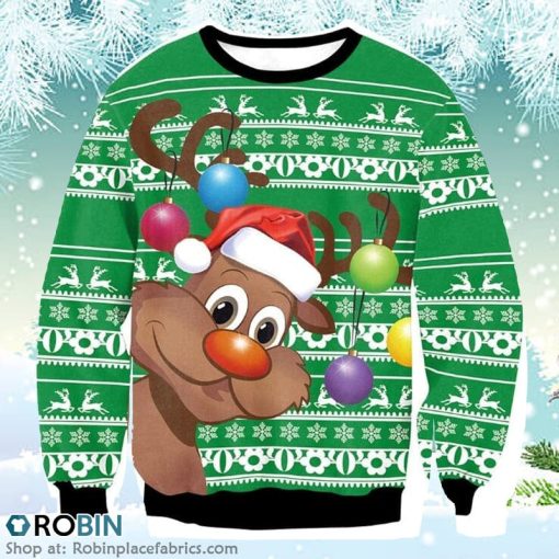 Funny Merry Christmas Holiday Party Xmas Sweatshirt Christmas Ugly Sweater 3D Printed