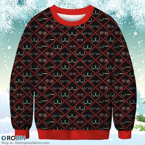 Funny Merry Christmas Sweatshirt Christmas Ugly Sweater 3D Printed
