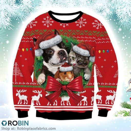 Funny Merry Christmas Whimsical Holiday Hilarity Christmas Ugly Sweater 3D Printed