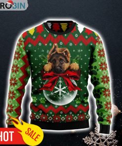 German Shepherd Christma Ugly Christmas Sweater