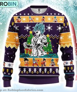 Goku Blue Dragon Ball Anime Ugly Christmas Sweater