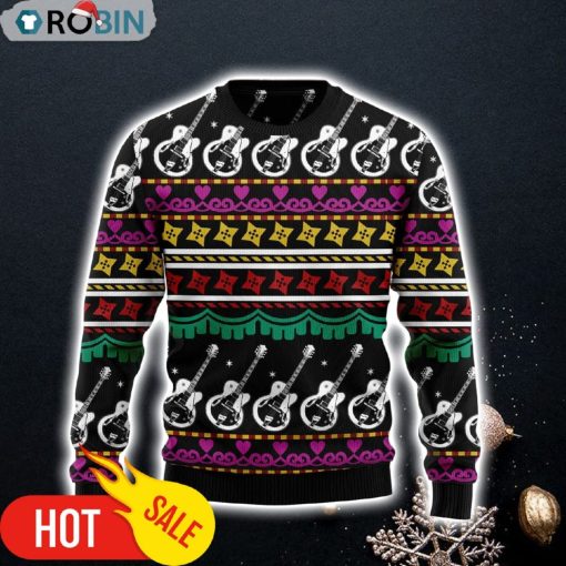 Guitar Christmas Ugly Christmas Sweater