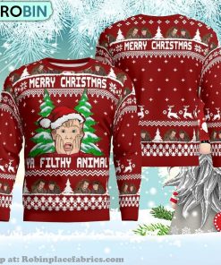 Home Alone Merry Christmas Ya Filthy Animal Christmas Ugly Sweater Home Alone Merry Christmas Ya Filthy Animal Christmas Ugly Sweater