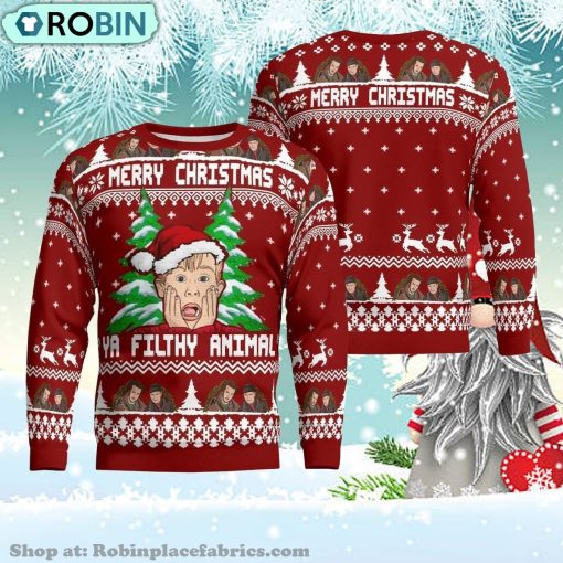 Home Alone Merry Christmas Ya Filthy Animal Christmas Ugly Sweater