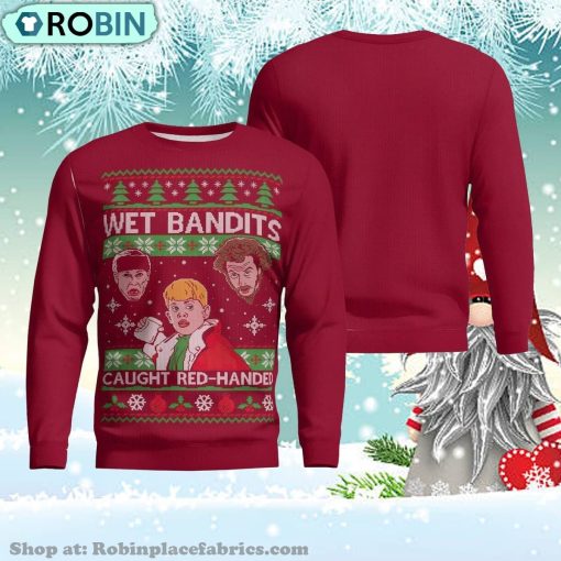 Home Alone Wet Bandits Caught Red Handed Christmas Ugly Sweater