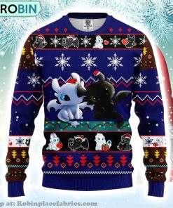 How To Train Your Dragon Toothless Love Ugly Christmas Sweater How To Train Your Dragon Toothless Love Ugly Christmas Sweater