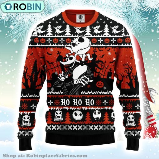 Jack And Zero Nightmare Before Christmas Ugly Christmas Sweater