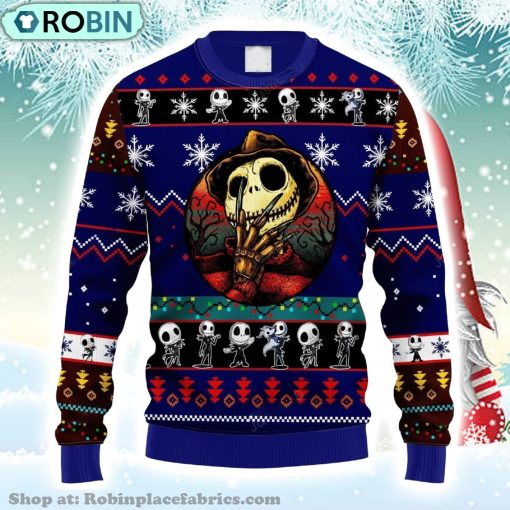 Jack Skellington Christmas Ugly Sweater Jack Skellington Christmas Sweater