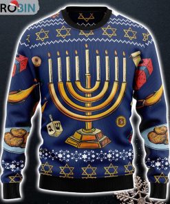 Jewish Hanukkah Funny Sweaters Ugly Christmas Sweater