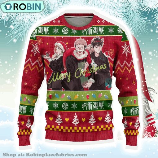 Jujutsu Kaisen Anime Christmas 13 Jujutsu Kaisen Anime Gift Fan Christmas Ugly Sweater
