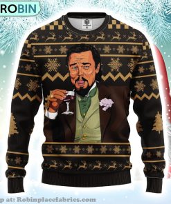 Leonardo Dicaprio Drinking Meme Ugly Christmas Sweater