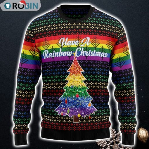 Lgbt Rainbow Funny Sweaters Ugly Christmas Sweater