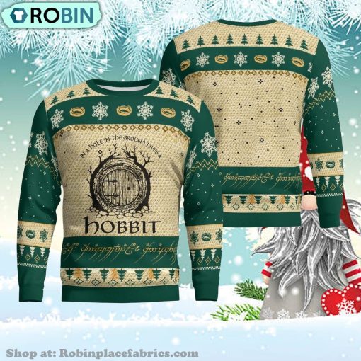 Lord Of The Ring Live A Hobbit Live A Hobbit Lotr Ugly Christmas Sweater