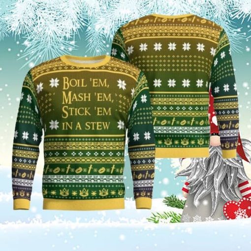 Lord Of The Ring Potatoes Boil Em Mash Em Stick Em In A Stew Lotr Ugly Christmas Sweater