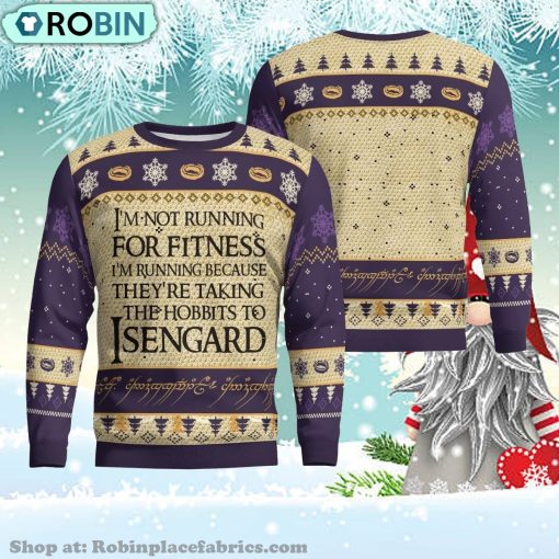 Lord Of The Rings I’m Not Running Christmas Ugly Sweater