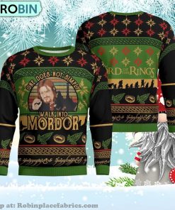 Lord Of The Rings Walk Into Mordor Lotr Walk Into Mordor Lotr Ugly Christmas Sweater