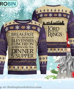 Lotr Breakfast Second Breakfast  Lotr Breakfast Second Breakfast Ugly Christmas Sweater