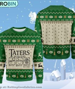 Lotr Taters Potatoes Christmas Ugly Sweater Green