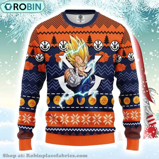 Majin Vegeta Dragon Ball Manga Ugly Christmas Sweater