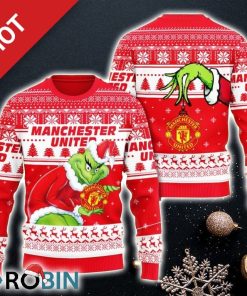 Manchester United Ugly Sweater Grinch Christmas For Men And Women Gift