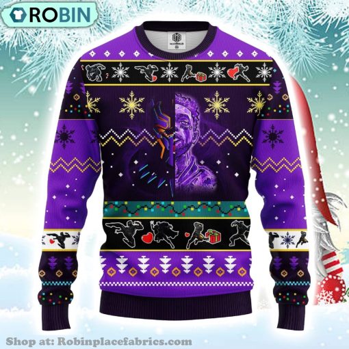 Marvel Comics Merry Xmas Gifts Black Panter Ugly Christmas Sweater