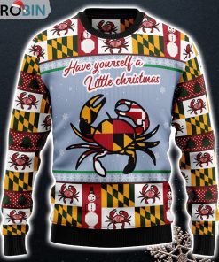 Maryland Symbols Christmas Ugly Christmas Sweater