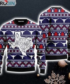 Texas State Merry Christmas Ugly Sweater Gift Ugly Christmas Sweater
