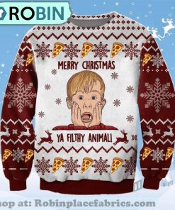 Merry Christmas Ya Filthy Kevin Sweater Ugly Christmas Sweater