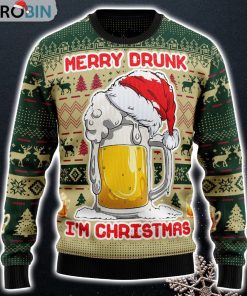 Merry Drunk Ugly Christmas Sweater