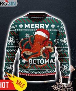 Merry Octomas Ugly Christmas Sweater