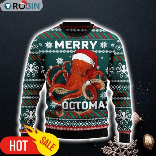 Merry Octomas Ugly Christmas Sweater