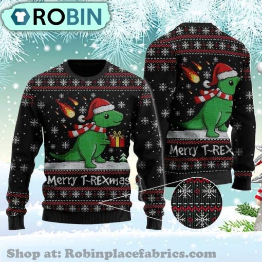 Merry Trexmas Ugly Christmas Sweater