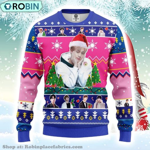 Merry Xmas Bts Band Gifts Jin Bts Ugly Christmas Sweater
