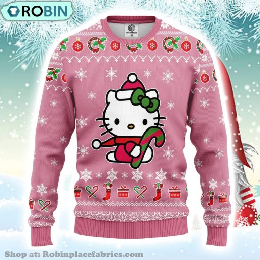 Merry Xmas Hello Kitty Gifts Cute Hello Kitty Ugly Christmas Sweater