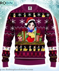 Merry Xmas Snow White Cartoon Ugly Christmas Sweater