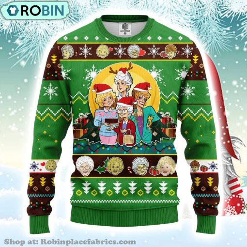 Merry Xmas The Golden Girls Gifts Ugly Christmas Sweater