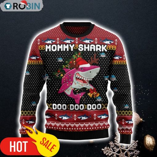 Mommy Shark Christmas Ugly Christmas Sweater